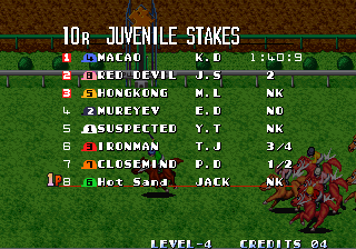 Stakes Winner screenshot 5 for Neo Geo AES